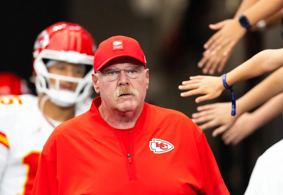 Kansas City Chiefs head coach Andy Reid. Mark J&period; Rebilas-Imagn Images
