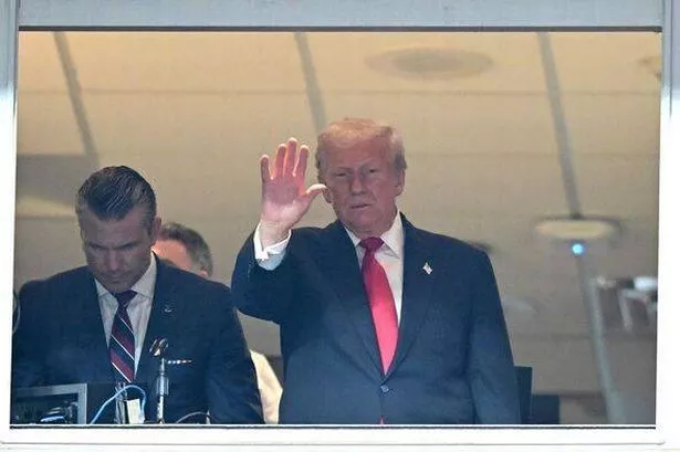 Trump was in attendance for Commanders-Lions