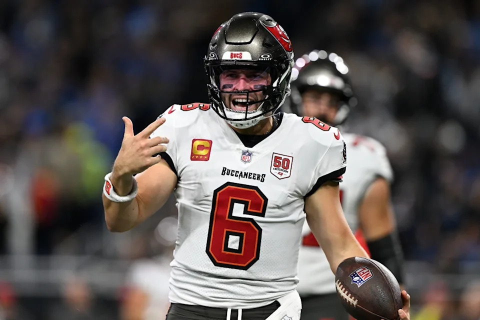 Tampa Bay Buccaneers quarterback Baker Mayfield during an NFL gameLon Horwedel-Imagn Images