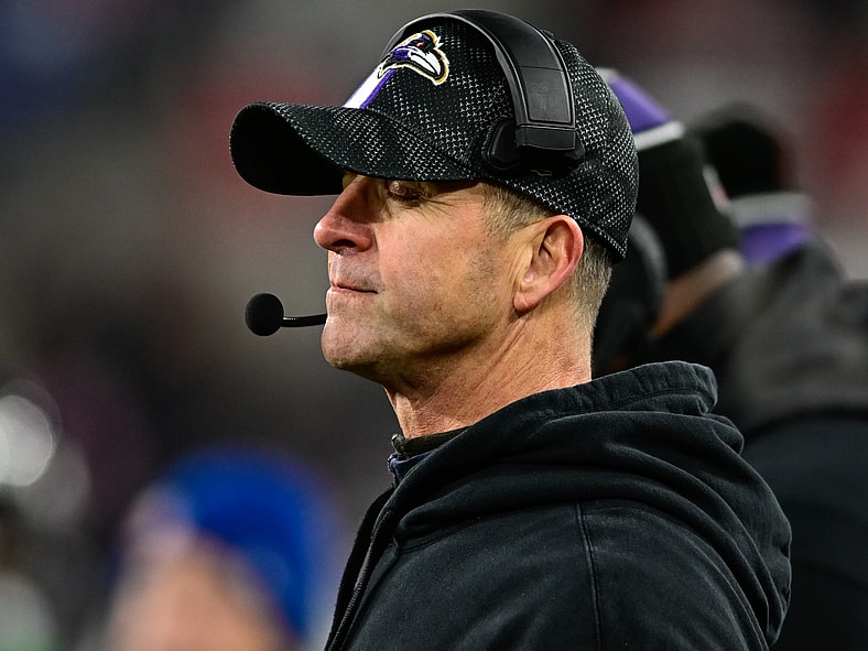 Baltimore Ravens head coach John Harbaugh
