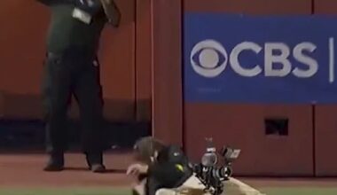 Although the cameraman hasn't been identified, the NFL did announce 'he's okay'