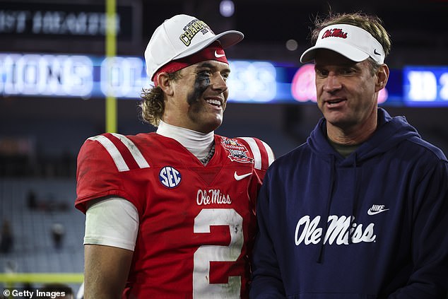 Kiffin coached Dart for three years at Ole Miss and is excelling at the SEC school
