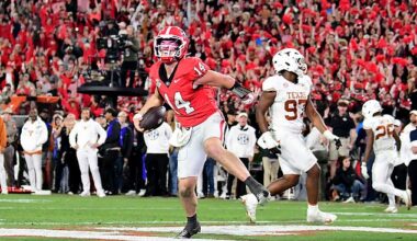 Georgia climbed to No 4 in the latest college football rankings after victory over Texas
