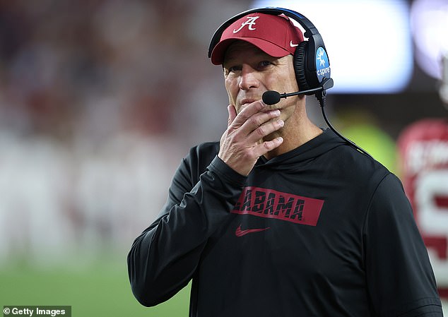 Alabama dropped six spots to No 10 after Oklahoma ended its eight-game win streak