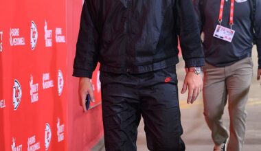 Travis Kelce has arrived for what could prove a pivotal game in deciding his future in the NFL