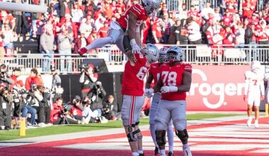Ohio State beat Rutgers on Saturday and remain atop the College Football Playoff rankings