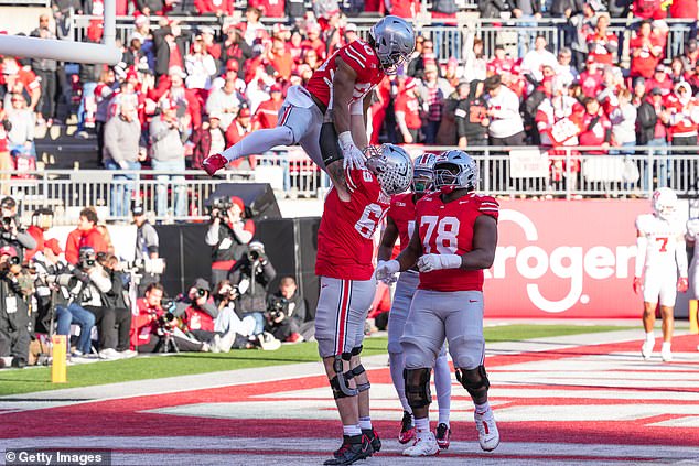 Ohio State beat Rutgers on Saturday and remain atop the College Football Playoff rankings