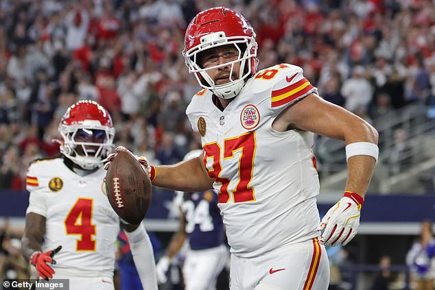 Kelce scored a first quarter touchdown for the Chiefs but they ended up losing to the Cowboys