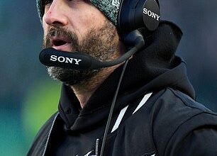 Eagles head coach Nick Sirriani