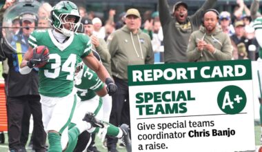 Jets takeaways, report card from NFL Week 10 win over Browns