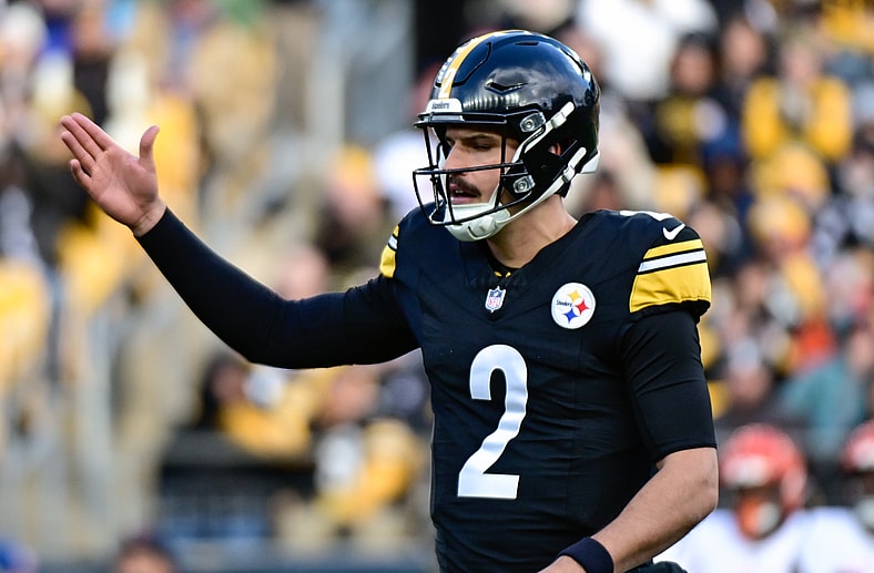 Steelers quarterback Mason Rudolph
