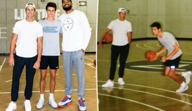 Tom Brady's son Jack, 18, towers over the NFL legend in rare photos