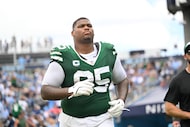 FILE -New York Jets defensive tackle Quinnen Williams (95) during an NFL football game...