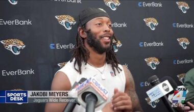 Jakobi Meyers first day as the newest Jacksonville Jaguars wide receiver