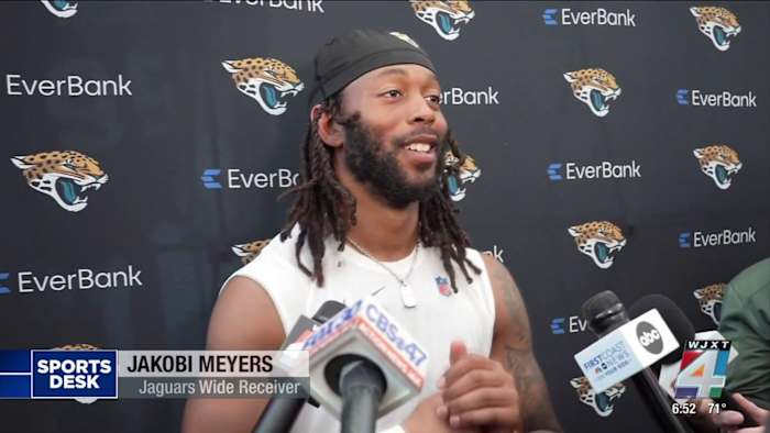 Jakobi Meyers first day as the newest Jacksonville Jaguars wide receiver