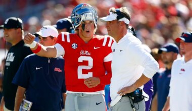 Jaxson Dart's dad texted Lane Kiffin about coaching Giants