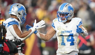 Lions' Amon-Ra St Brown talks Trump dance