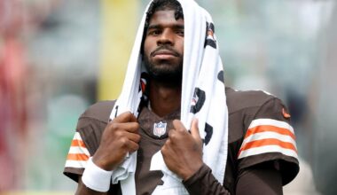 Shedeur Sanders #12 of the Cleveland Browns.