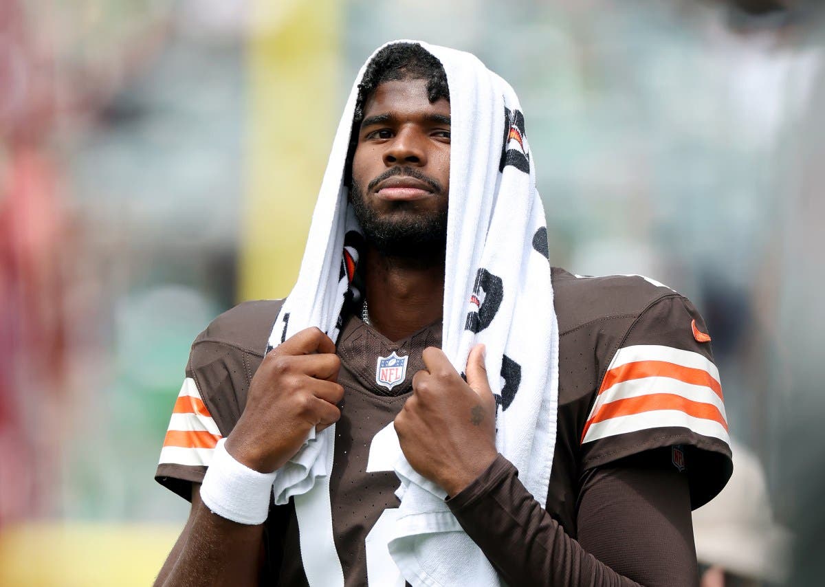 Shedeur Sanders #12 of the Cleveland Browns.