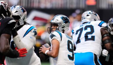 Bryce Young passes for franchise-record 448 yards to lift Panthers to 30-27 win over Falcons in OT
