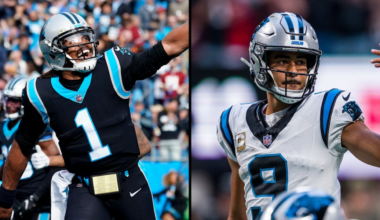 Cam Newton praises Bryce Young after Panthers passing record broken against Falcons