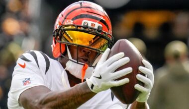 Anytime touchdown scorer picks: Tee Higgins among best Week 12 player props for Bengals vs. Patriots