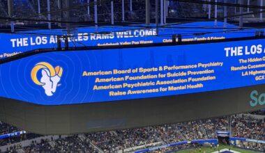 NFL’s LA Rams Spotlight Mental Health At SoFi Stadium