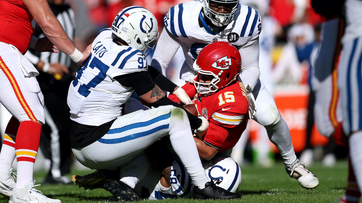 NFL Punishment Expected For Colts DE Hit on Patrick Mahomes