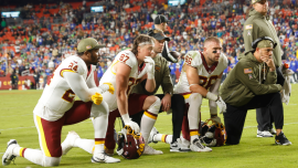 Jayden Daniels' elbow injury is latest cruel knife twist in Commanders' season gone awry