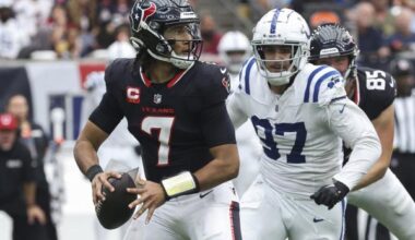 Colts finally home, turn to OL to fend off oncoming Texans