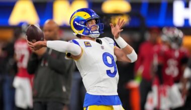 Stafford takes TD streak into Carolina against a secondary reeling with injuries, suspension