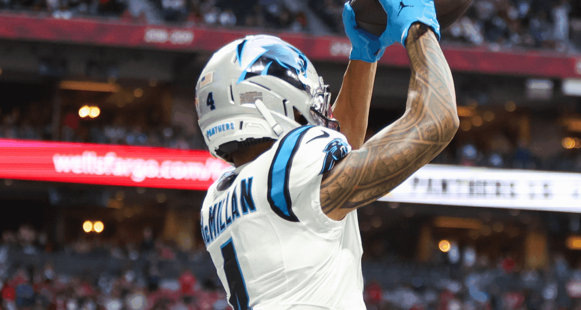 Tetairoa McMillan of the Carolina Panthers