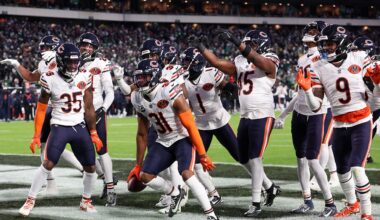 NFL scores: Eagles booed off field as Bears dominate run game in upset victory