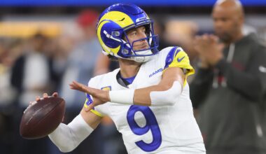 Rams QB Matthew Stafford Aiming to Break Tom Brady Record vs. Panthers