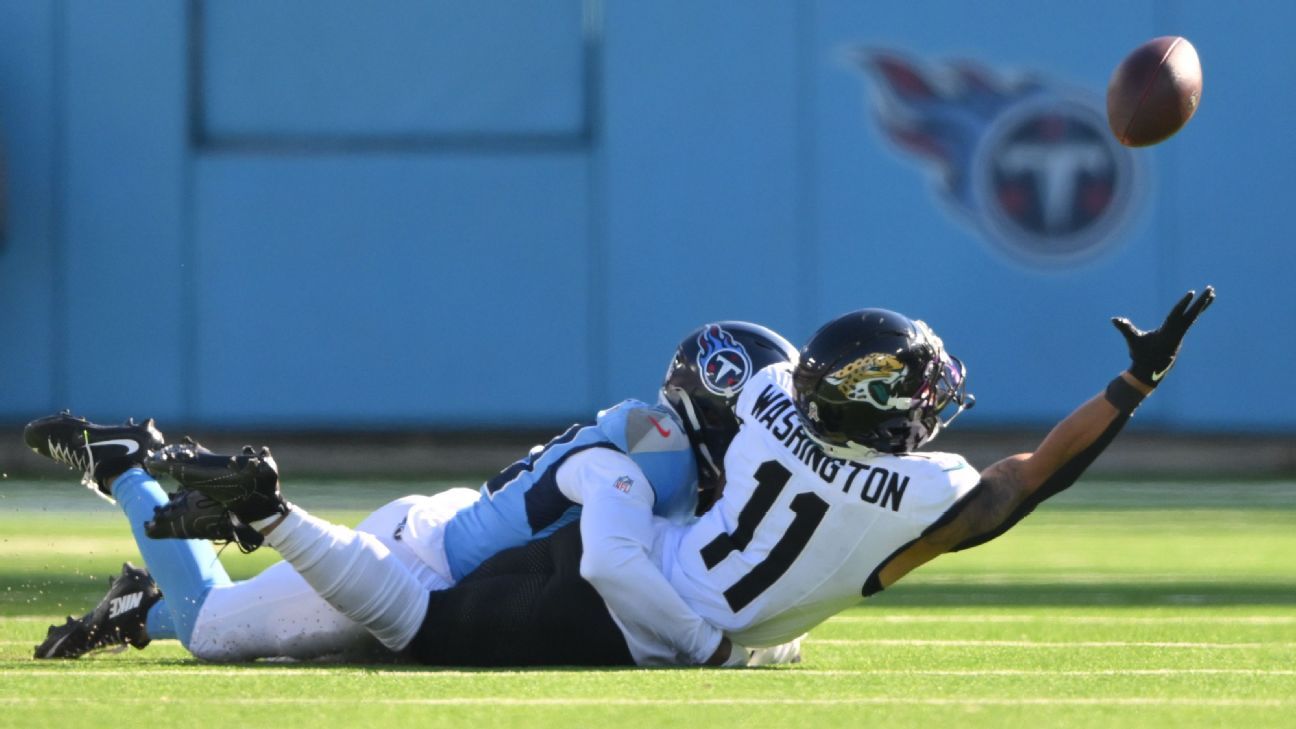 Jaguars LT Walker Little, WR Parker Washington suffer injuries