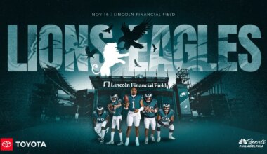 Live updates as Eagles host Lions for Sunday Night Football – NBC Sports Philadelphia