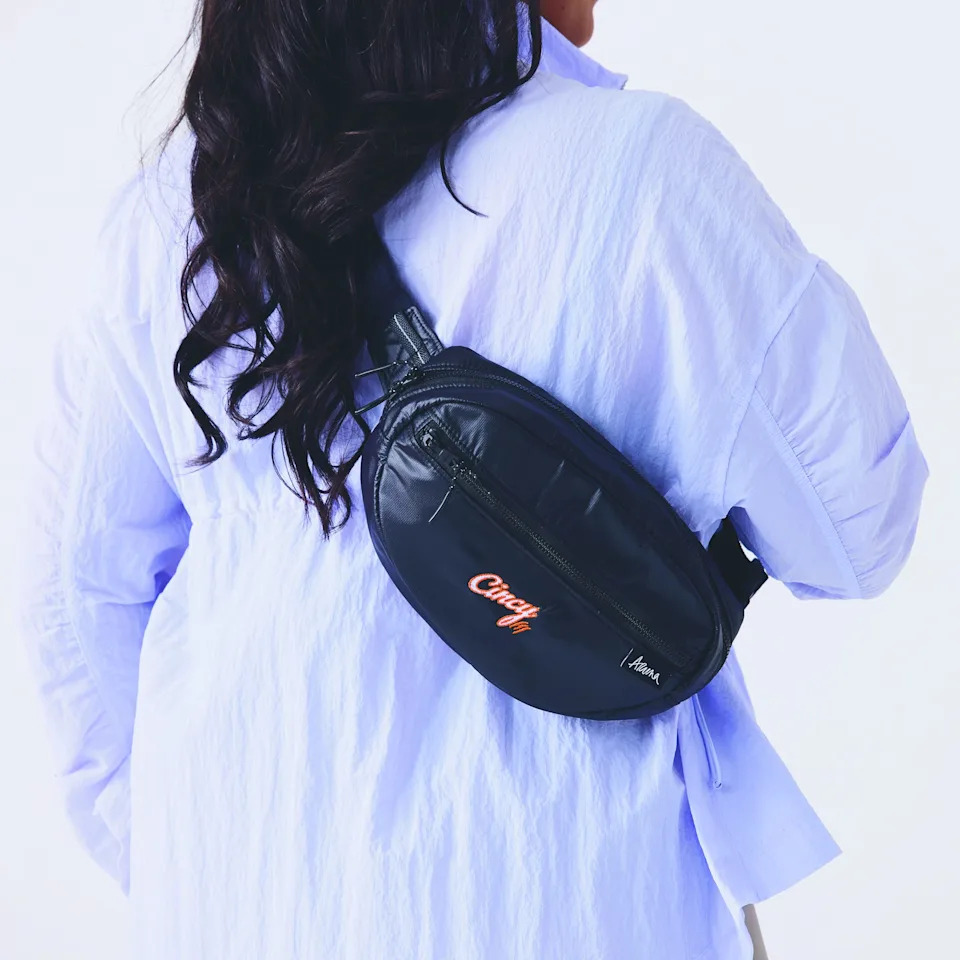 The new Cincy Hat-Aruna Project collaboration bags will release online Friday, Nov. 7.