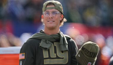 Giants QB Jaxson Dart to start vs. Patriots | WKZO | Everything Kalamazoo