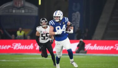 Colts rookie TE Tyler Warren (illness) questionable vs. Texans | WTAQ News Talk | 97.5 FM · 1360 AM