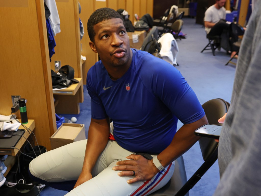 Giants quarterback Jameis Winston (19) when the New York Giants practiced Thursday, November 13, 2025 at Quest Diagnostics Training Center in East Rutherford, NJ. 