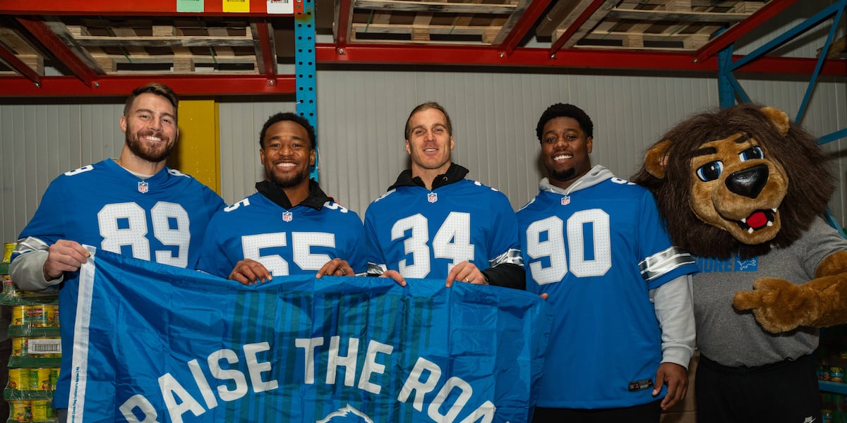 First Feeding America campaign at the Detroit Lions Thanksgiving game