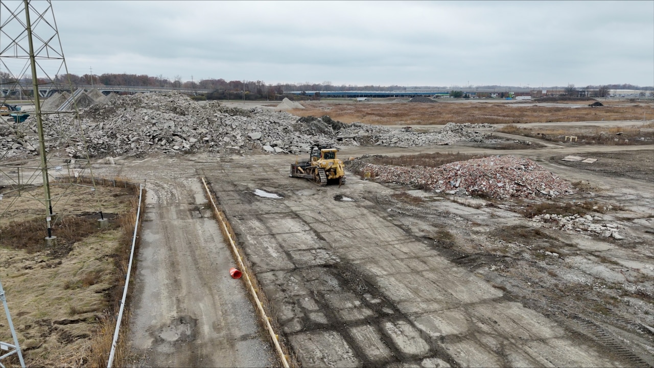 Brook Park future Cleveland Browns Stadium construction site
