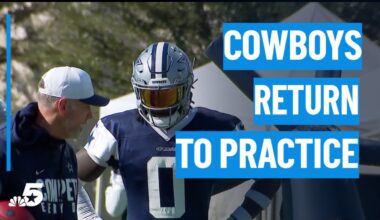 Dallas Cowboys return to practice a week after tragic death of teammate – NBC 5 Dallas-Fort Worth