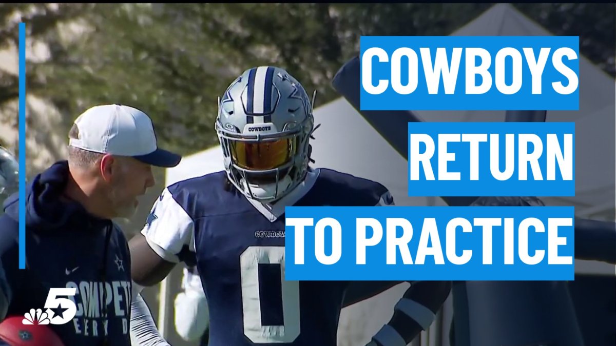 Dallas Cowboys return to practice a week after tragic death of teammate – NBC 5 Dallas-Fort Worth