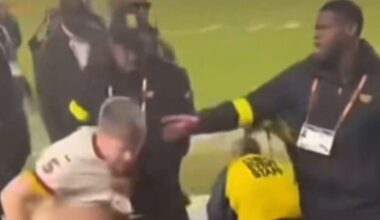 Commanders fan brutally tackled after heated Lions exchange - Football - Sports