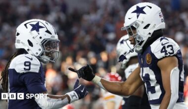 NFL Thanksgiving games: Live score, updates, team news & text commentary with Chiefs at Cowboys after Packers edge thriller at Lions