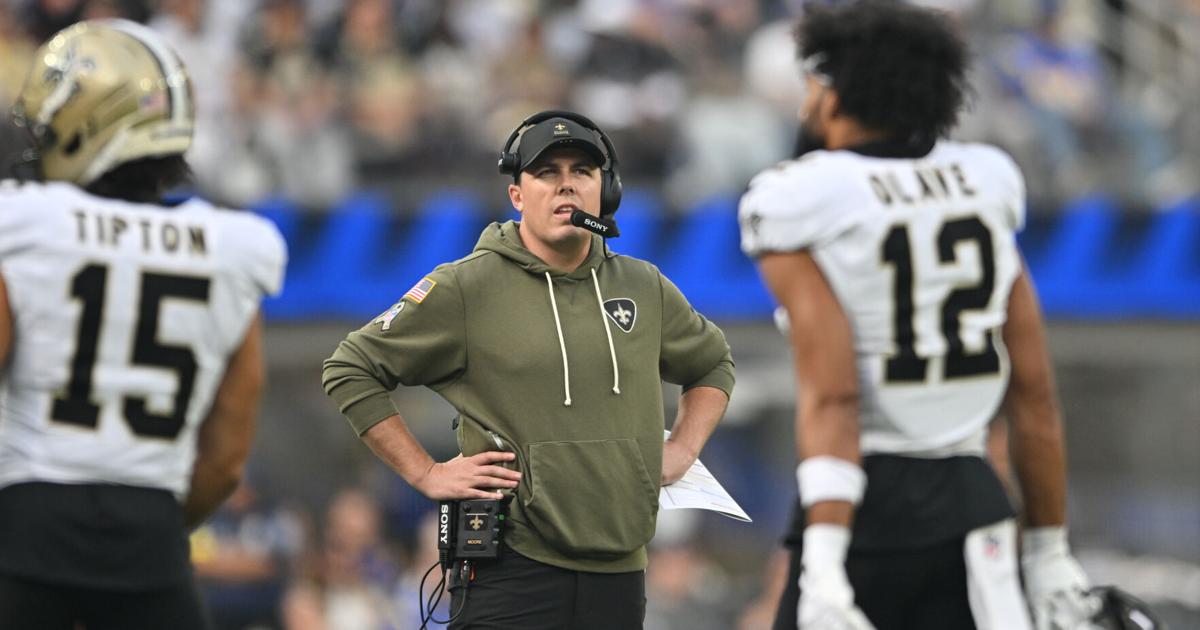 Saints coach Kellen Moore acknowledges frustration with the club's worst 9-game start since 1980 | NFL