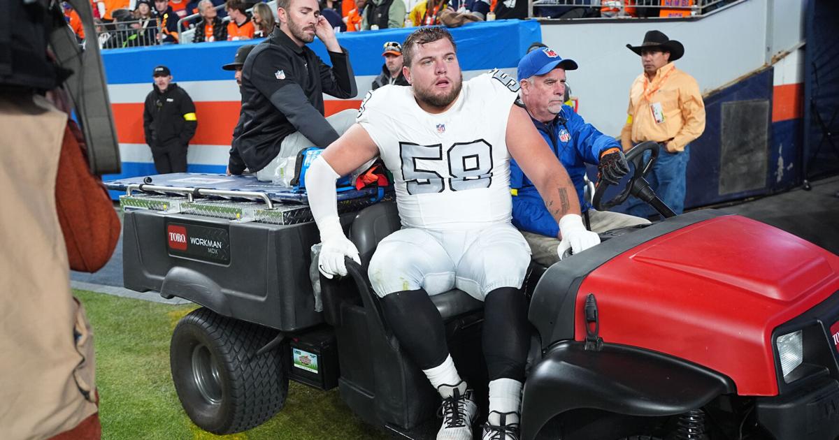 Raiders' Jackson Powers-Johnson to go on injured reserve because of serious ankle injury | Sports