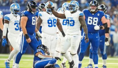 Detroit Lions DE back at practice