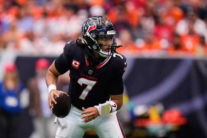 Texans quarterback C.J. Stroud practiced fully, in final stages to clearing concussion protocol, Jalen Pitre limited